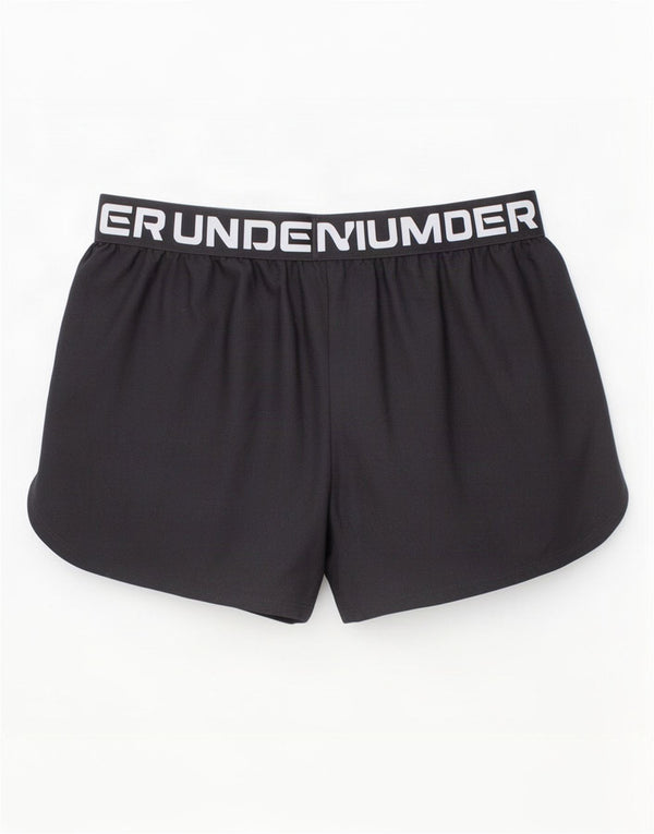 Pantaloncini sportivi Under Armour per ragazze Heat Gear vestibilità ampia 13-14 anni XL neri