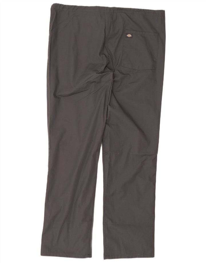 Dickies Pantaloni casual dritti da uomo medi W38 L30 poliestere grigio