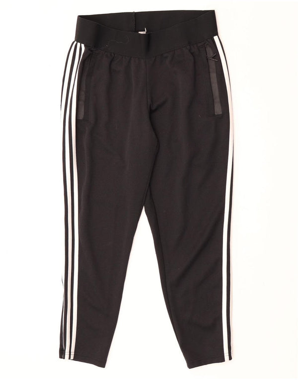 Pantaloni da tuta da donna Adidas UK 12/14 Medium Nero Poliestere