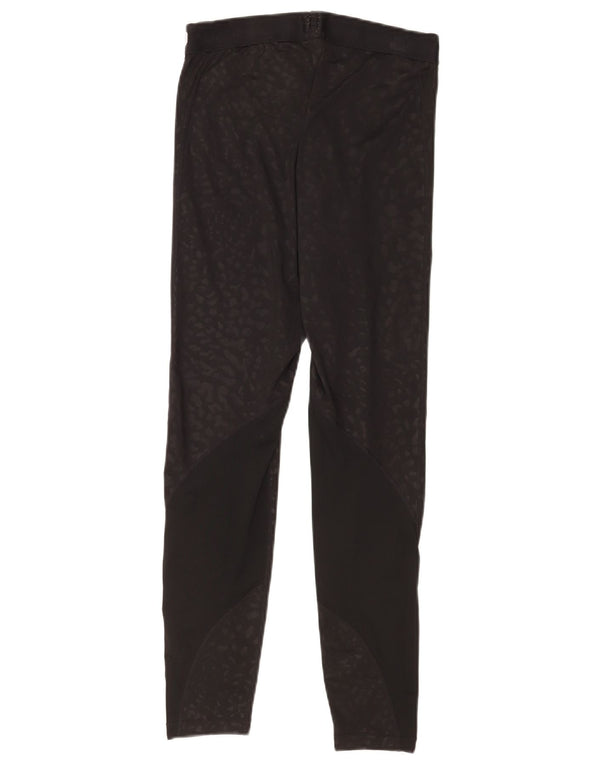 Leggings grafici Nike Dri Fit da donna, colore nero medio, stampa animalier