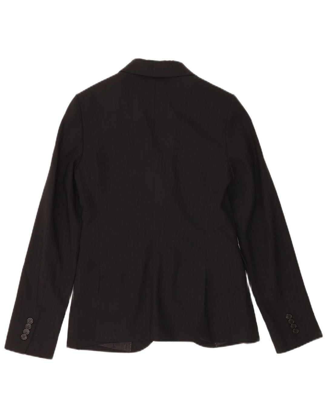 Giacca blazer da donna a 2 bottoni Massimo Dutti EU 36 XS lana gessata nera