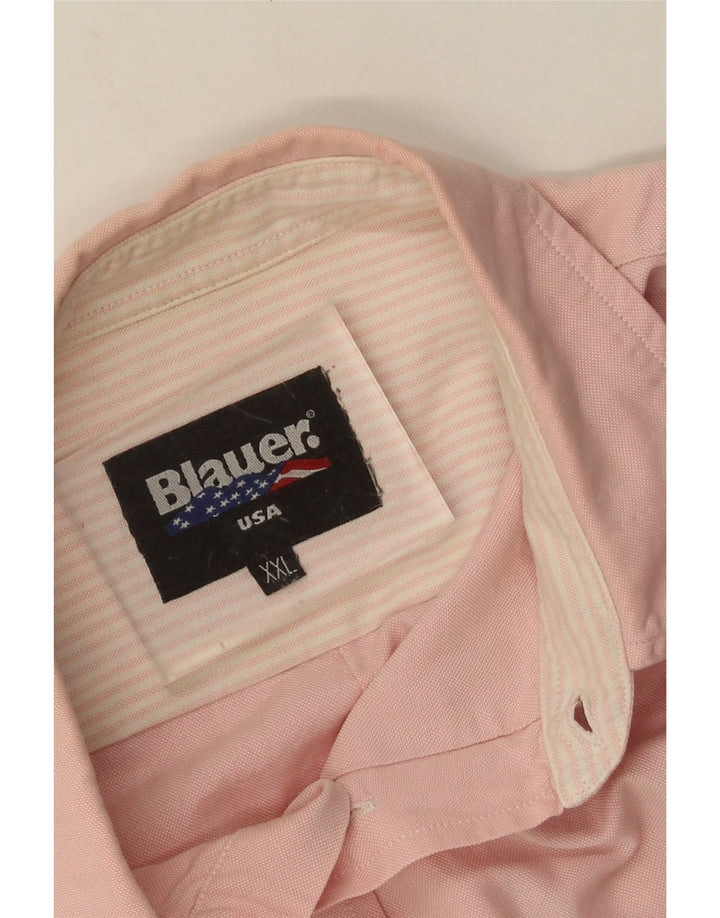 Camicia Militare Uomo Blauer 2XL Cotone Rosa