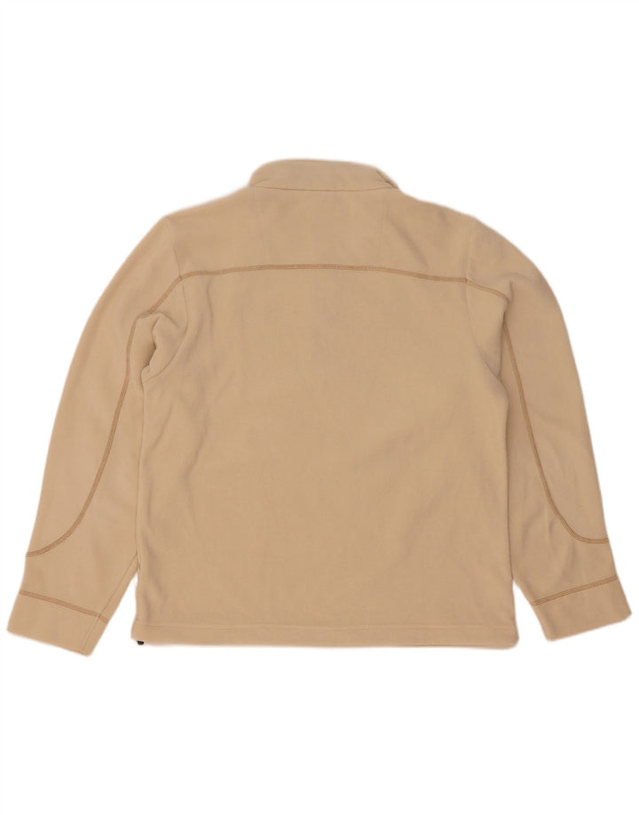 Maglione in pile da uomo Colmar con zip e collo in poliestere beige medio