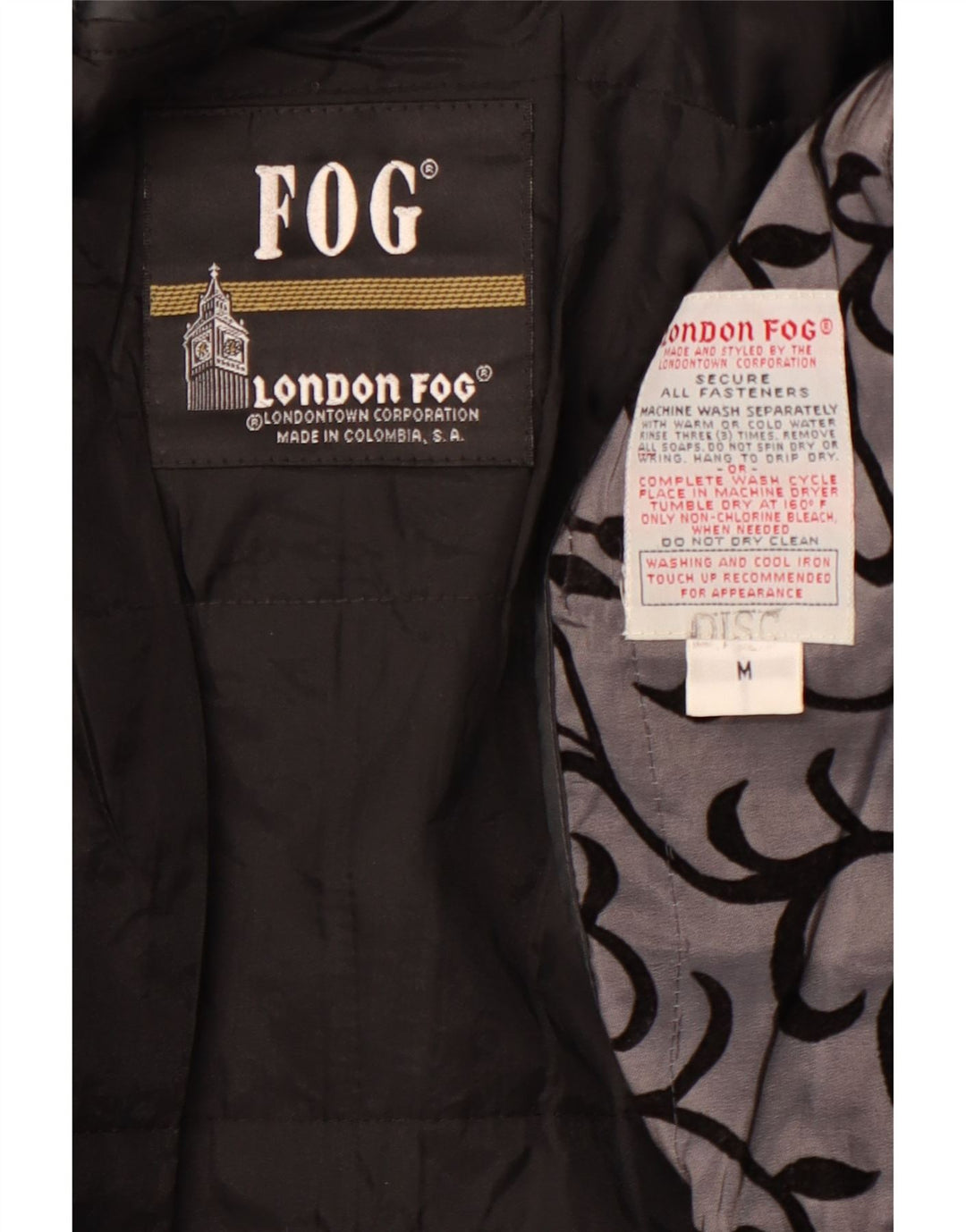 Giacca a vento oversize da donna LONDON FOG UK 14 Grigio medio floreale
