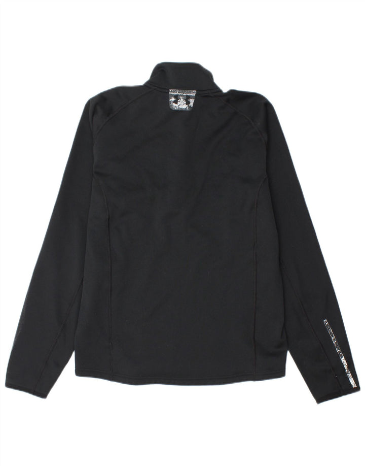 Felpa da uomo Under Armour Cold Gear con zip e collo, maglione piccolo nero