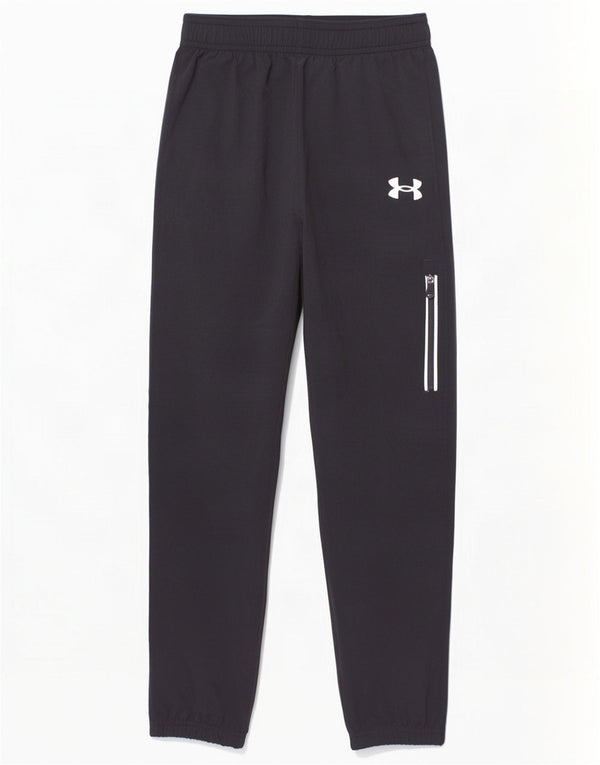 Pantaloni da tuta da ragazzo Under Armour da jogging 6-7 anni in poliestere nero
