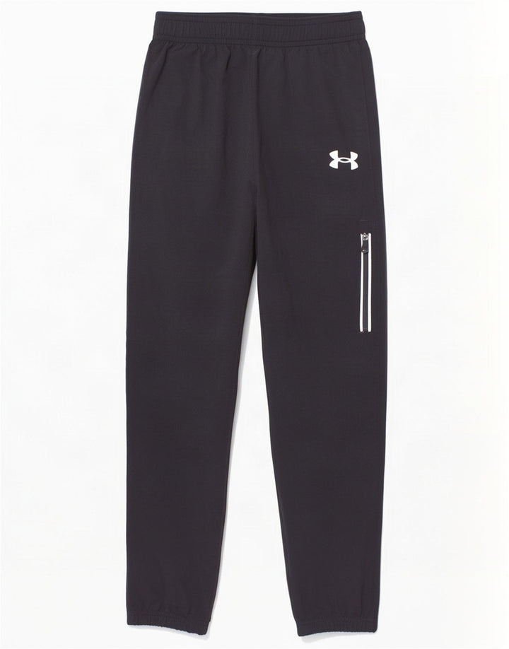 Pantaloni da tuta da ragazzo Under Armour da jogging 6-7 anni in poliestere nero