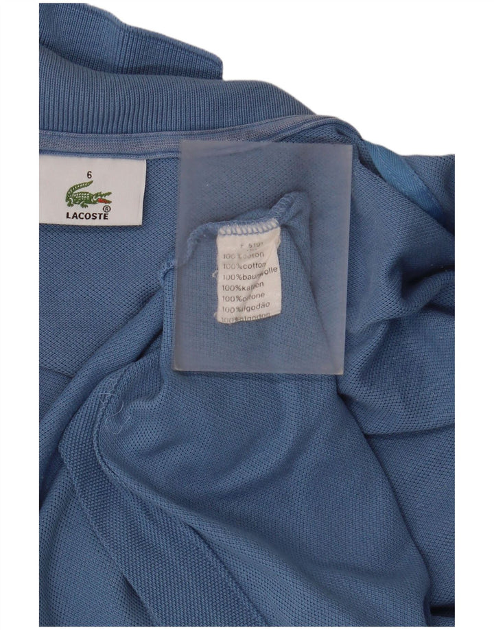 Polo da uomo Lacoste taglia 6 2XL cotone blu