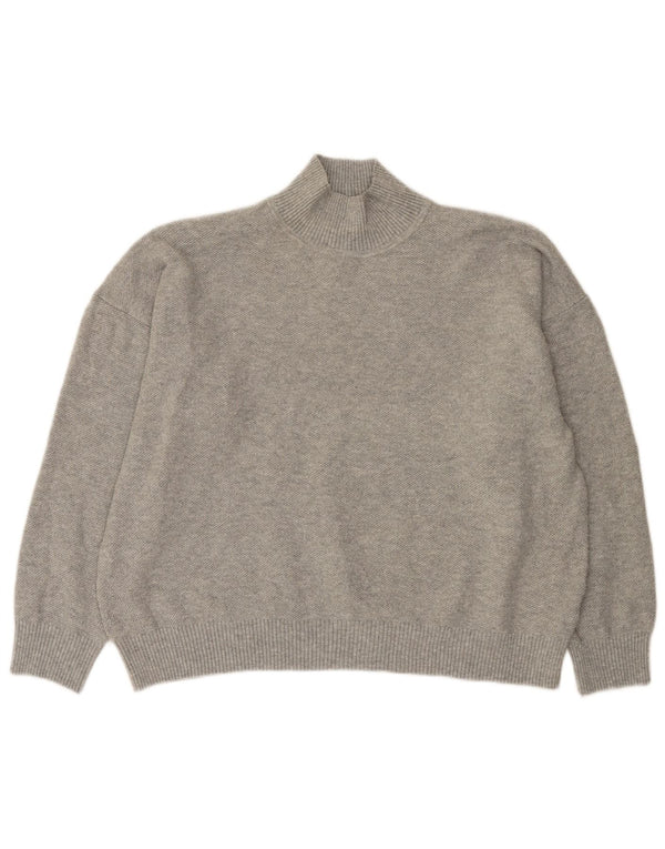 Maglione maglione a collo alto da donna Marks & Spencer UK 16 grande grigio
