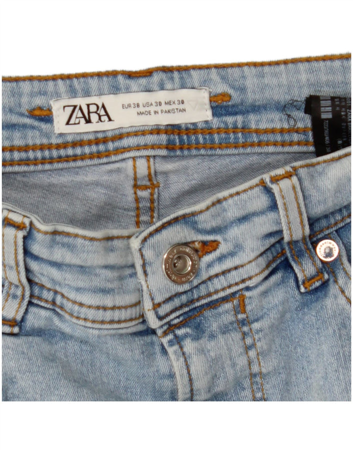 ZARA Mens Distressed Slim Jeans EU 38 Small W30 L26 Blue Cotton