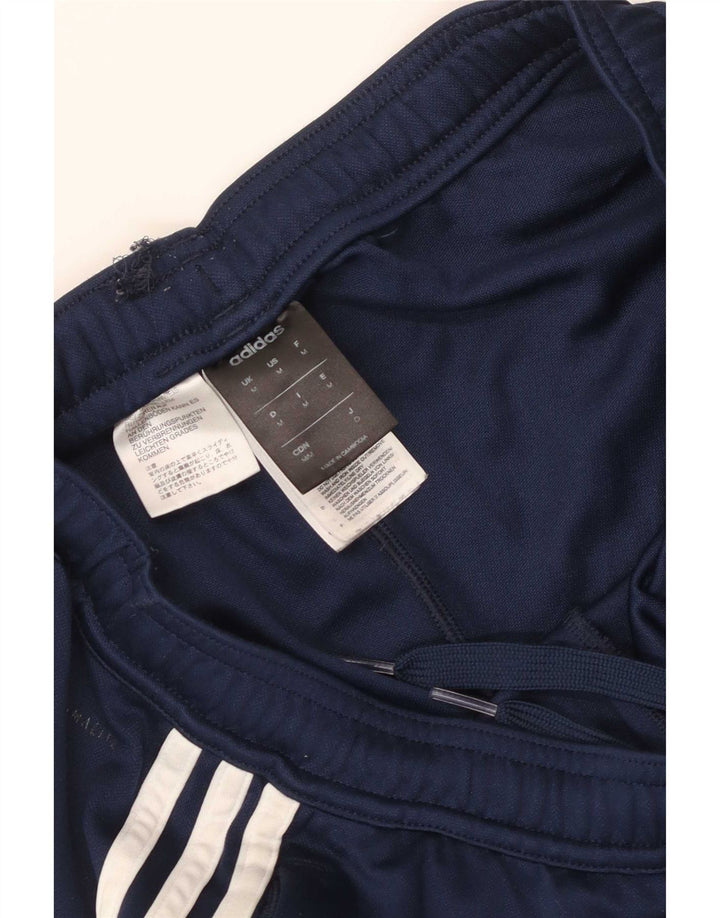 Pantaloni da tuta da uomo Adidas medi in poliestere blu navy