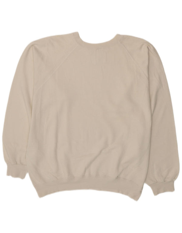 Felpa grafica da uomo Champion Jumper XL in cotone bianco