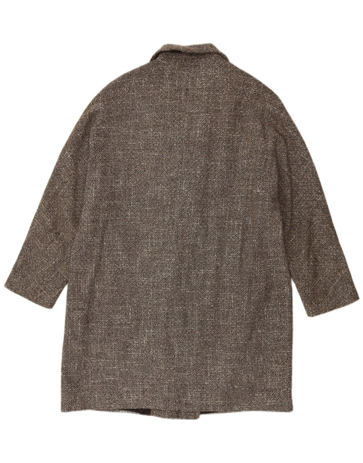 Cappotto doppiopetto da donna Massimo Dutti UK 16 Large Grey Herringbone