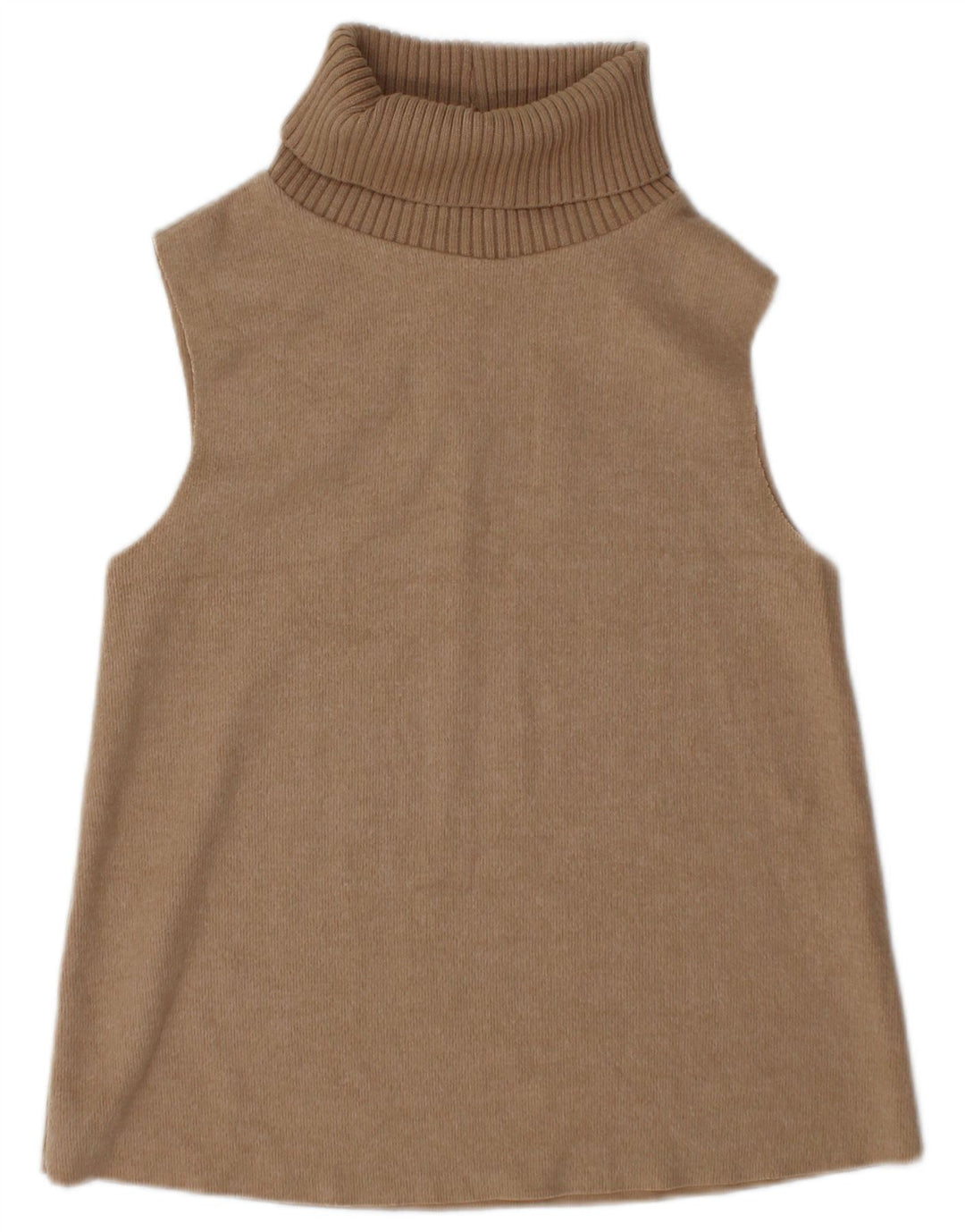 Canotta canotta da donna Zara UK 10 piccola in cotone marrone