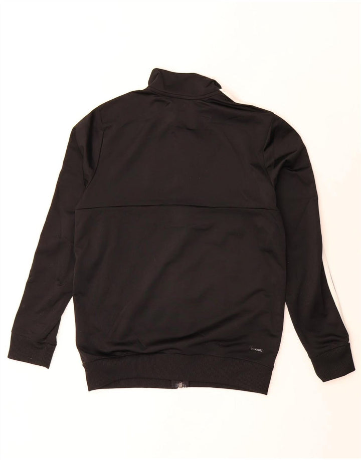 Giacca superiore della tuta ADIDAS da ragazzo Climalite 13-14 anni in poliestere nero