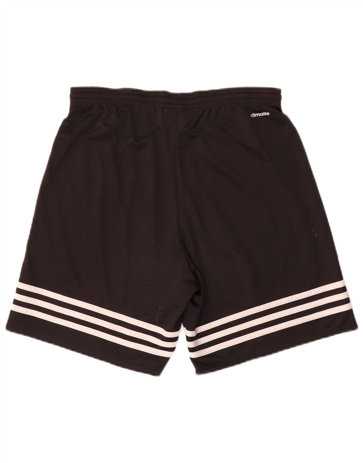 Pantaloncini sportivi Adidas Climalite da uomo piccoli in poliestere nero