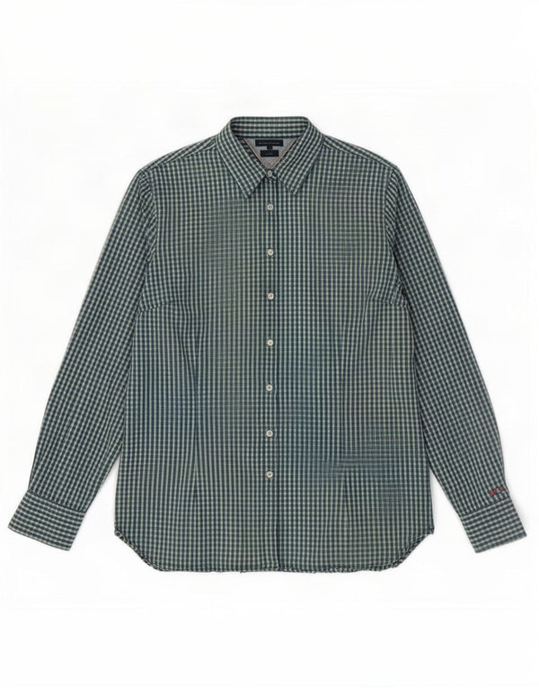 Camicia da donna Tommy Hilfiger US 14 XL cotone a quadretti verde