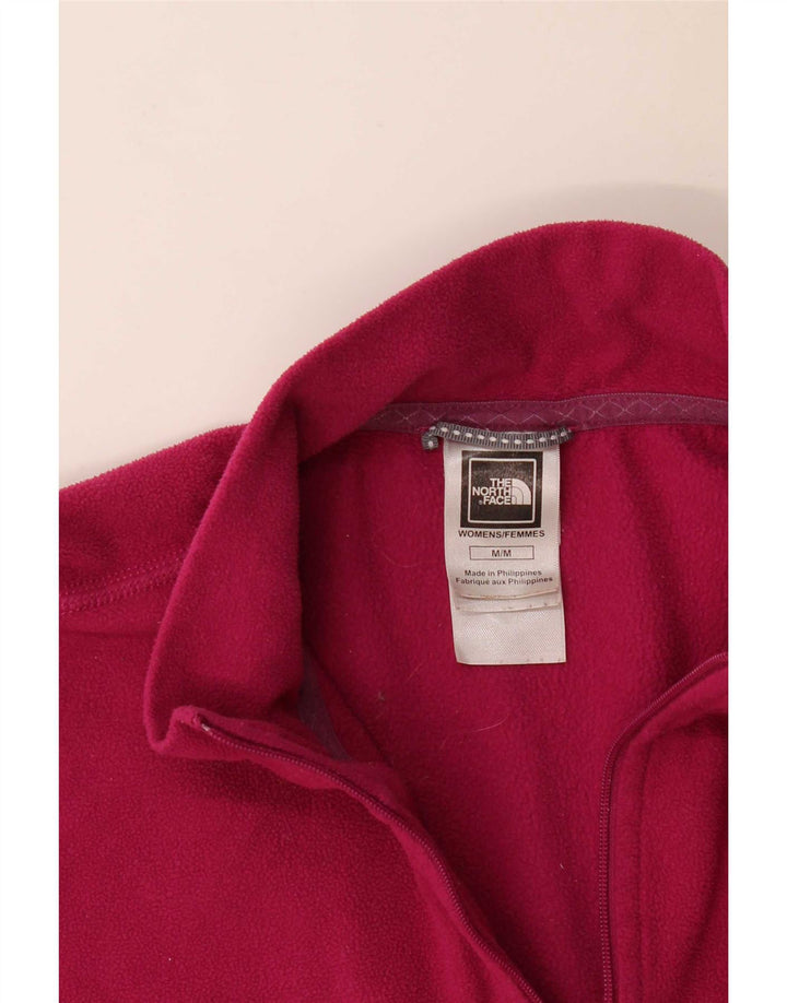Maglione in pile da donna con collo e zip The North Face UK 14 Poliestere rosa medio