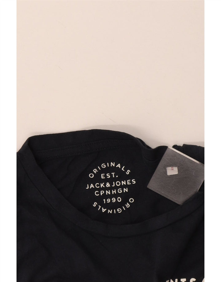 T-shirt grafica da uomo Jack & Jones Top Small Blu Navy
