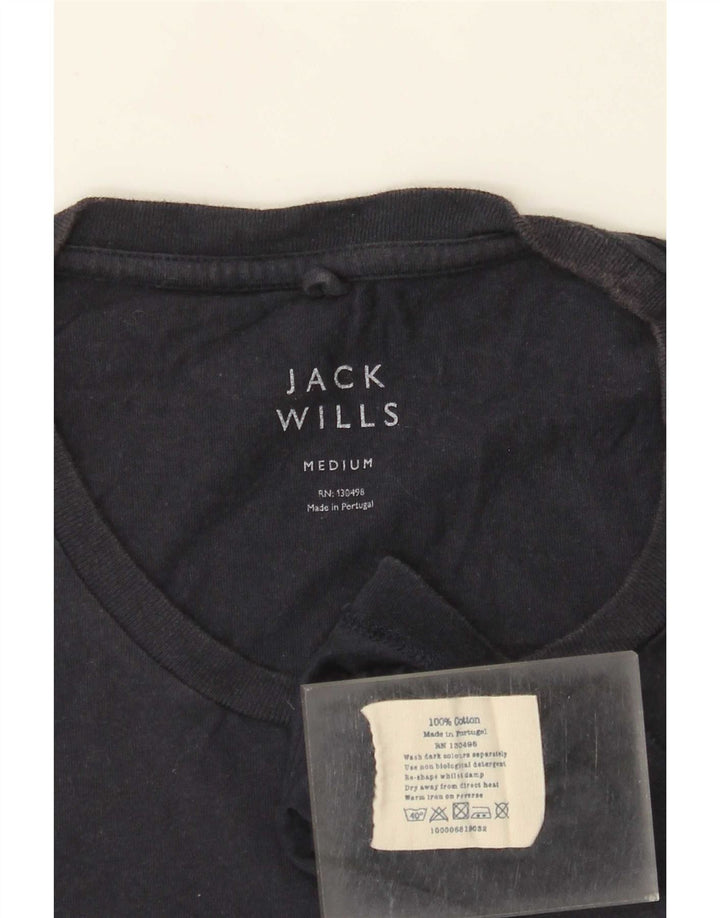 T-shirt da uomo Jack Wills Top in cotone blu navy medio