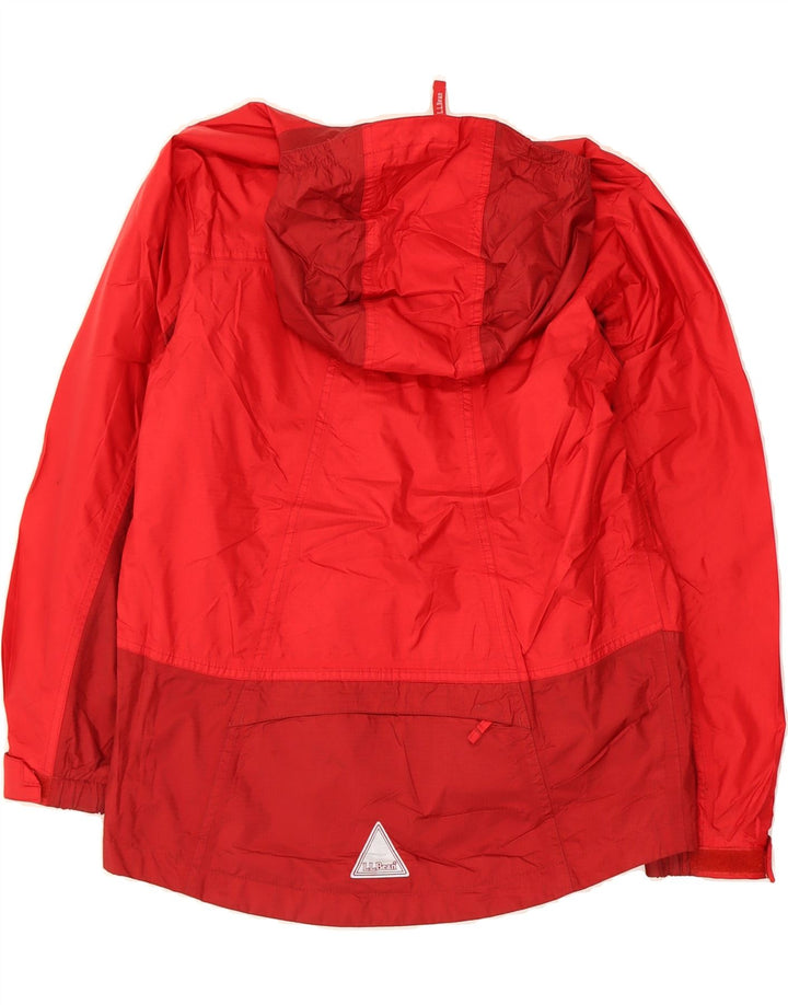 L.L.BEAN Boys Hooded Windbreaker Jacket 14-15 Years Large  Red Colourblock Vintage L.L.Bean and Second-Hand L.L.Bean from Messina Hembry 