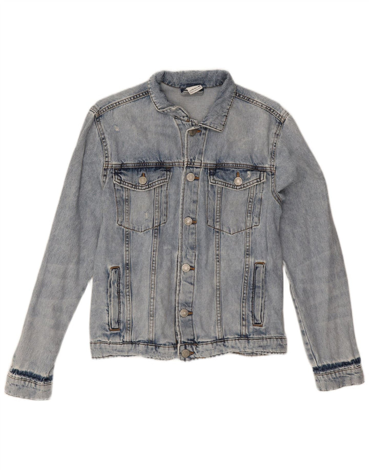 Giacca Jeans Bambina Zara 13-14 Anni Cotone Blu
