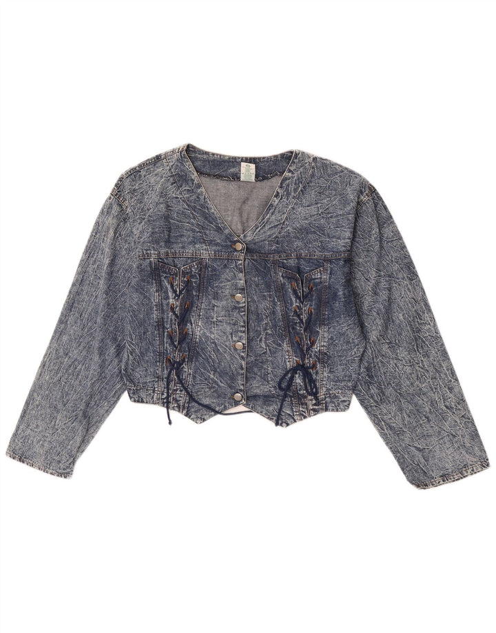 Giacca di jeans corta per ragazze Canda 15-16 anni in cotone blu