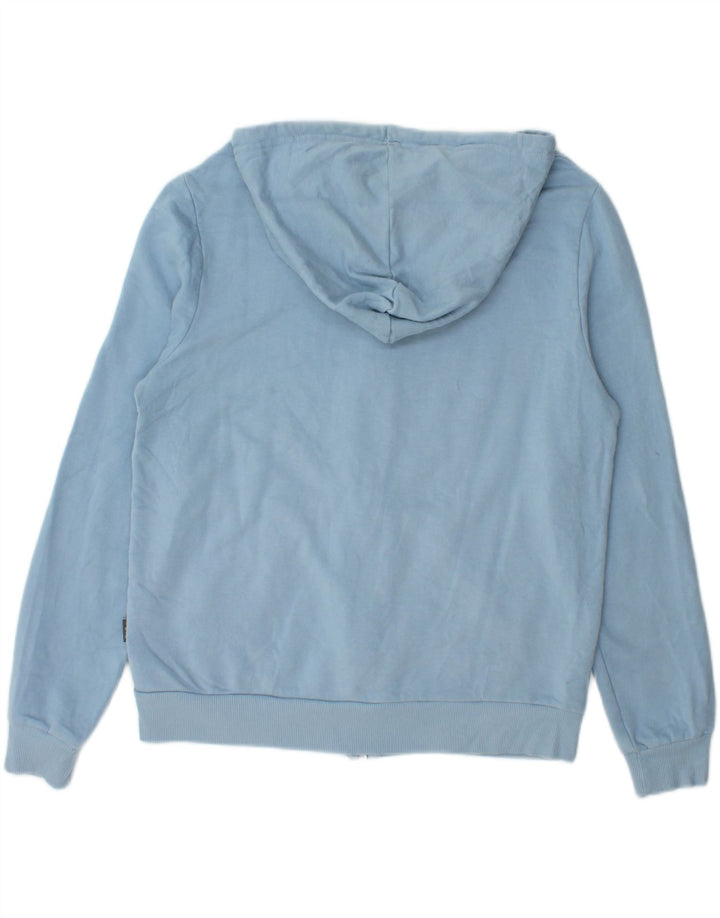 Felpa con cappuccio e zip da donna Eddie Bauer UK 14 Viscosa blu medio