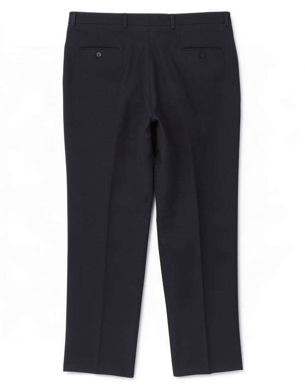Pantaloni da abito dritti da uomo Farah W40 L31 poliestere blu navy