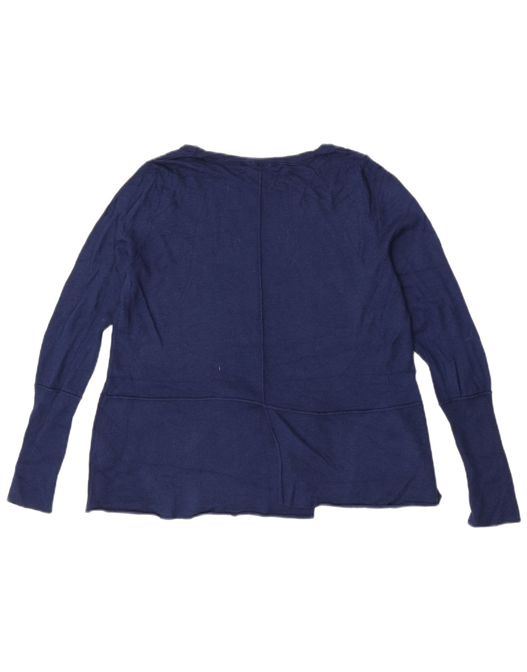Phase Eight maglione da donna oversize con scollo a barca UK 10 piccolo blu navy