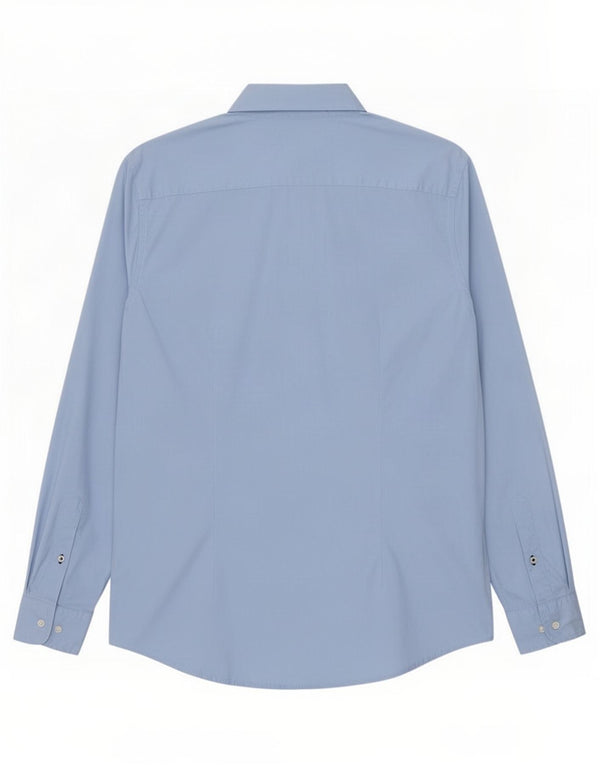 Tommy Hilfiger Mens Slim Fit Shirt 2XL Blue Cotton