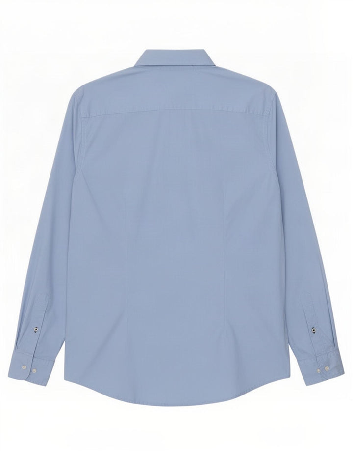 Camicia slim fit da uomo Tommy Hilfiger 2XL cotone blu