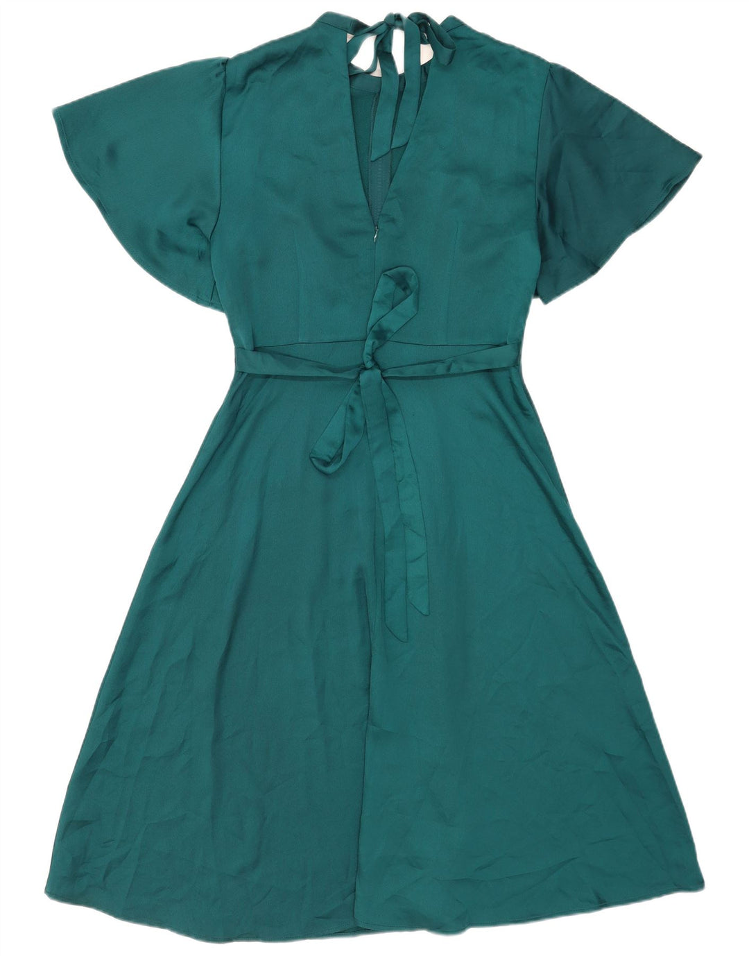 Abito a trapezio da donna Oasis UK 12 Poliestere verde medio