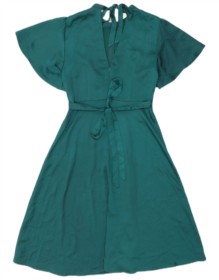 Abito a trapezio da donna Oasis UK 12 Poliestere verde medio