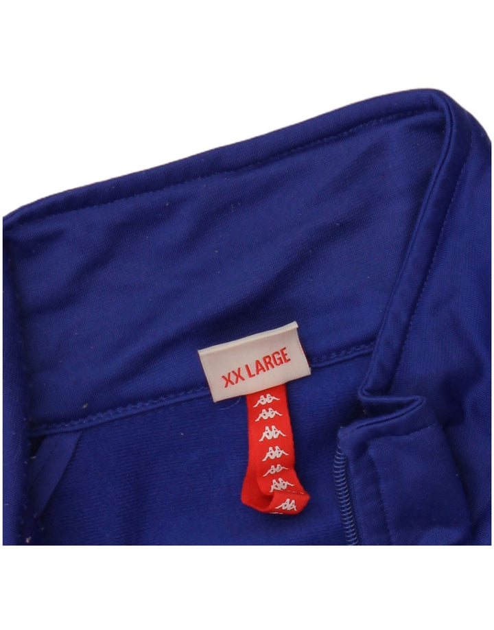 Giacca da tuta grafica da uomo Kappa 2XL Blu Colourblock