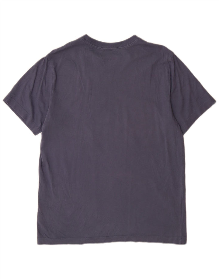 T-shirt grafica da uomo Jordan Top in cotone blu navy medio