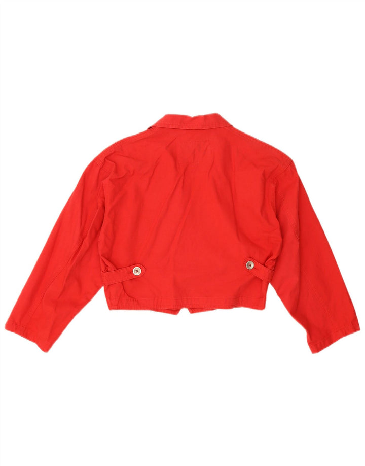 Giacca blazer doppiopetto corta da donna Carrera UK 10 piccola rossa