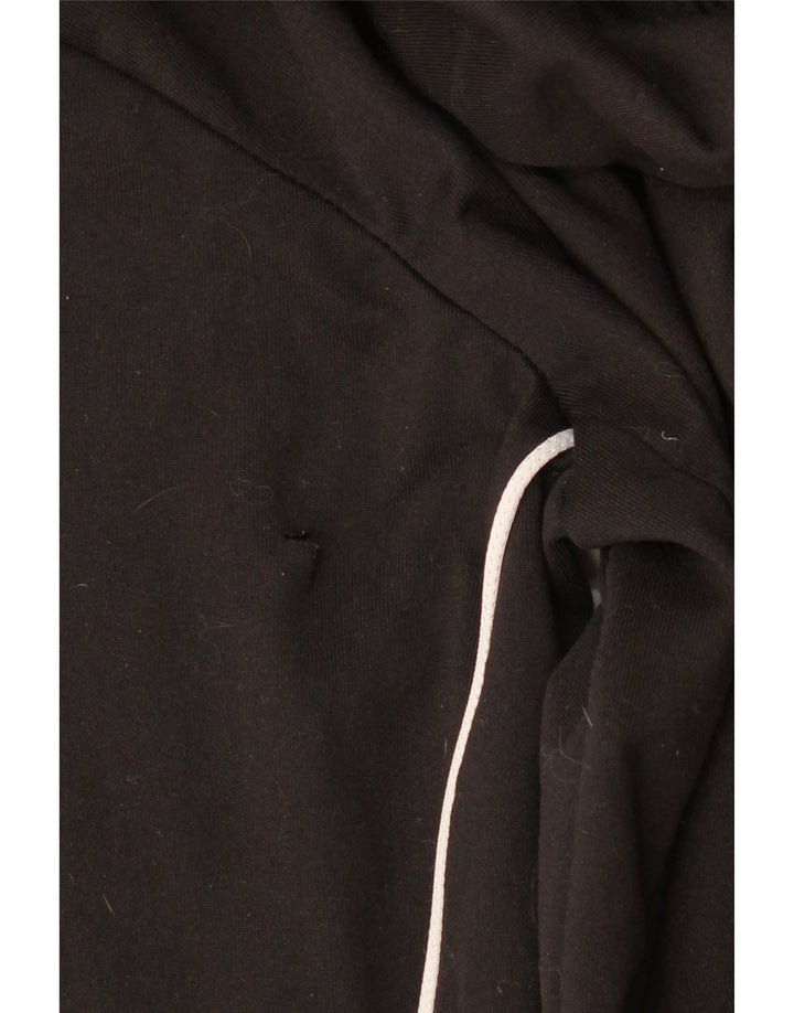 Felpa con cappuccio e zip Adidas Aeroready da uomo piccola in poliestere nero