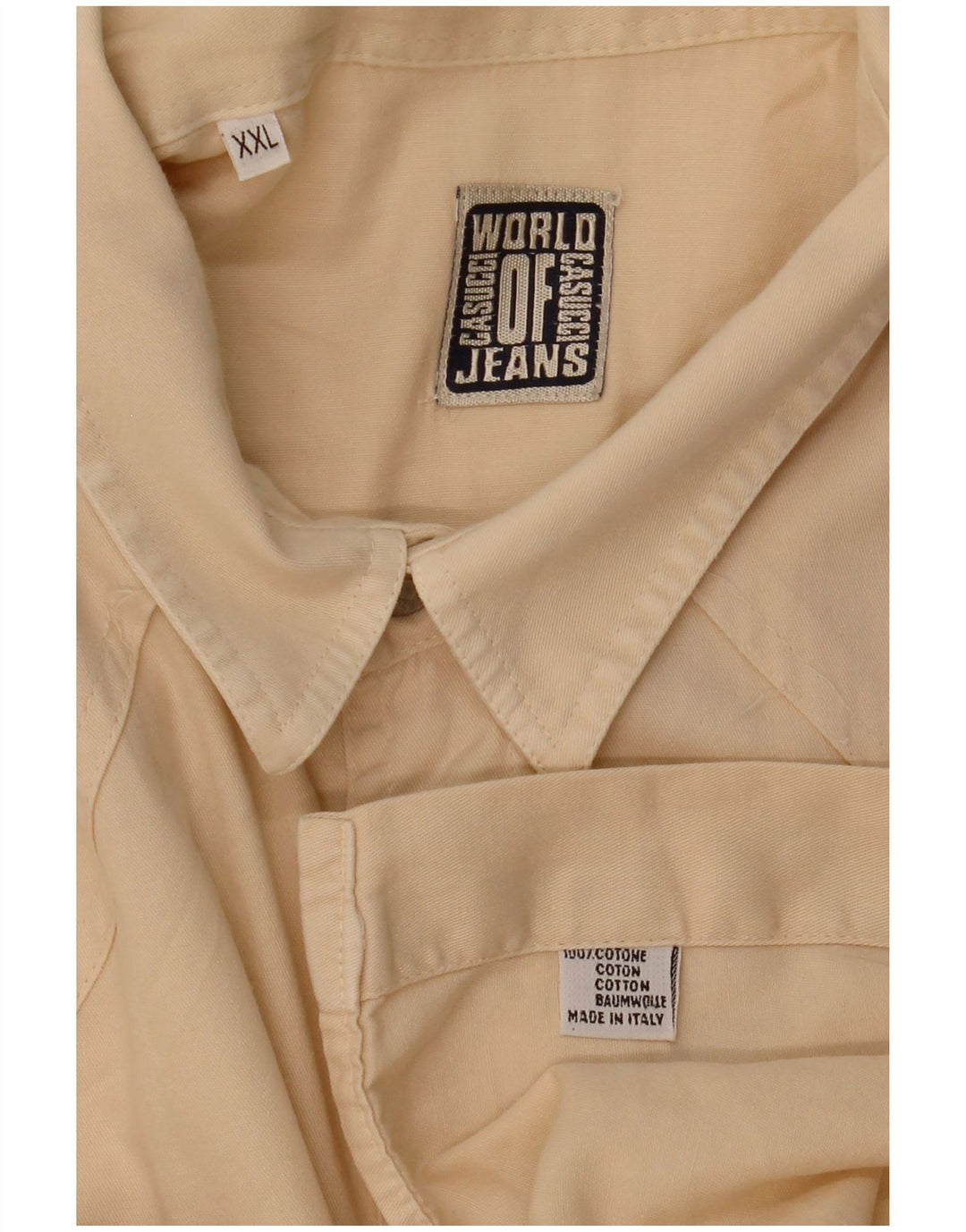 Camicia da uomo CASSUCI 2XL Cotone beige