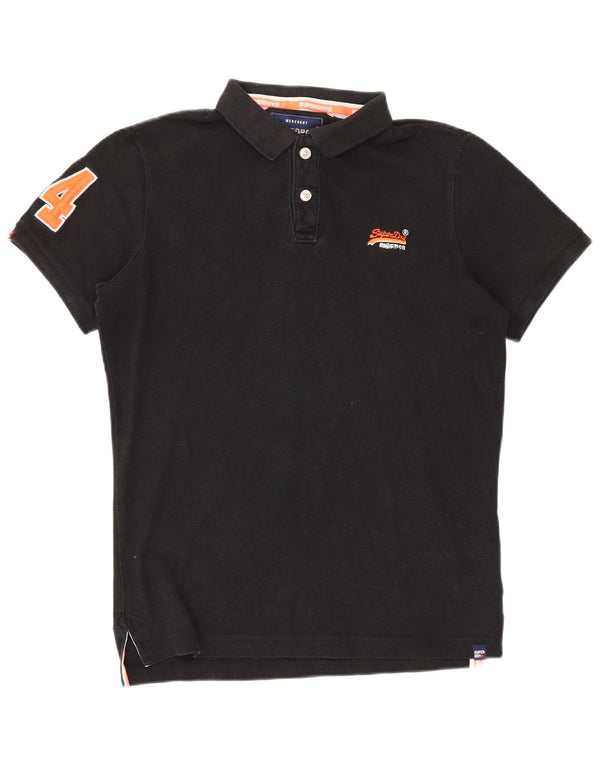 Polo grafica da uomo Superdry XL in cotone nero