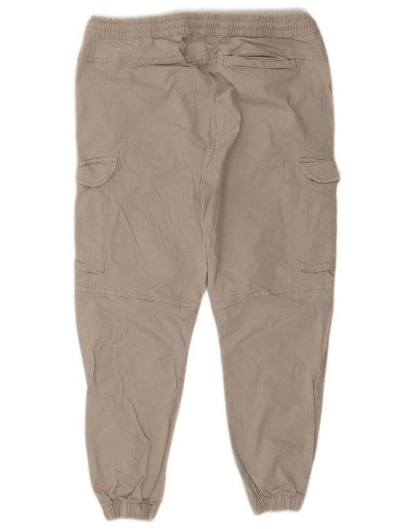 Pantaloni cargo da jogging da uomo Zara XL W34 L26 in cotone beige