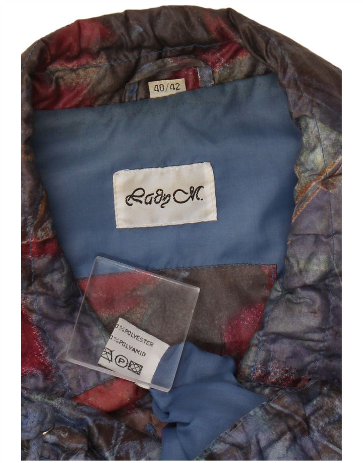 Giacca a vento vintage da donna EU 40/42 grande multicolore