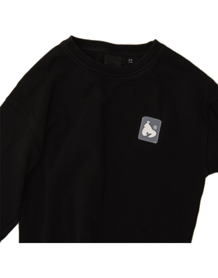 MONEY Boys Sweatshirt Jumper 8-9 Years Black Cotton Vintage Money and Second-Hand Money from Messina Hembry 