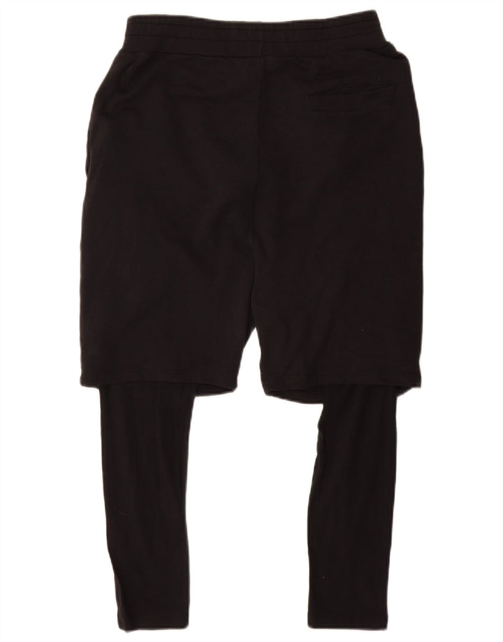 Pantaloncini sportivi grafici da uomo Zara in cotone nero medio
