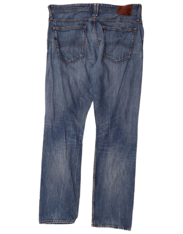 Jeans dritti da uomo Tommy Hilfiger W36 L34 cotone blu