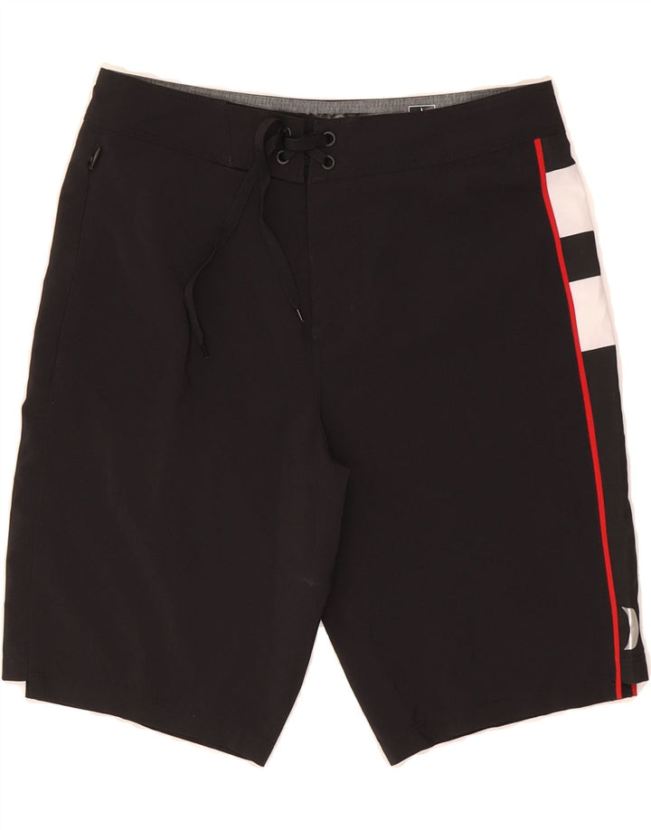 HURLEY Boys Graphic Swimwear 13-14 Years  Black Polyester Vintage Hurley and Second-Hand Hurley from Messina Hembry 