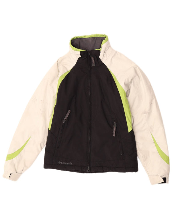 Giacca da sci oversize da donna Columbia UK 10 Small Nylon color block nero