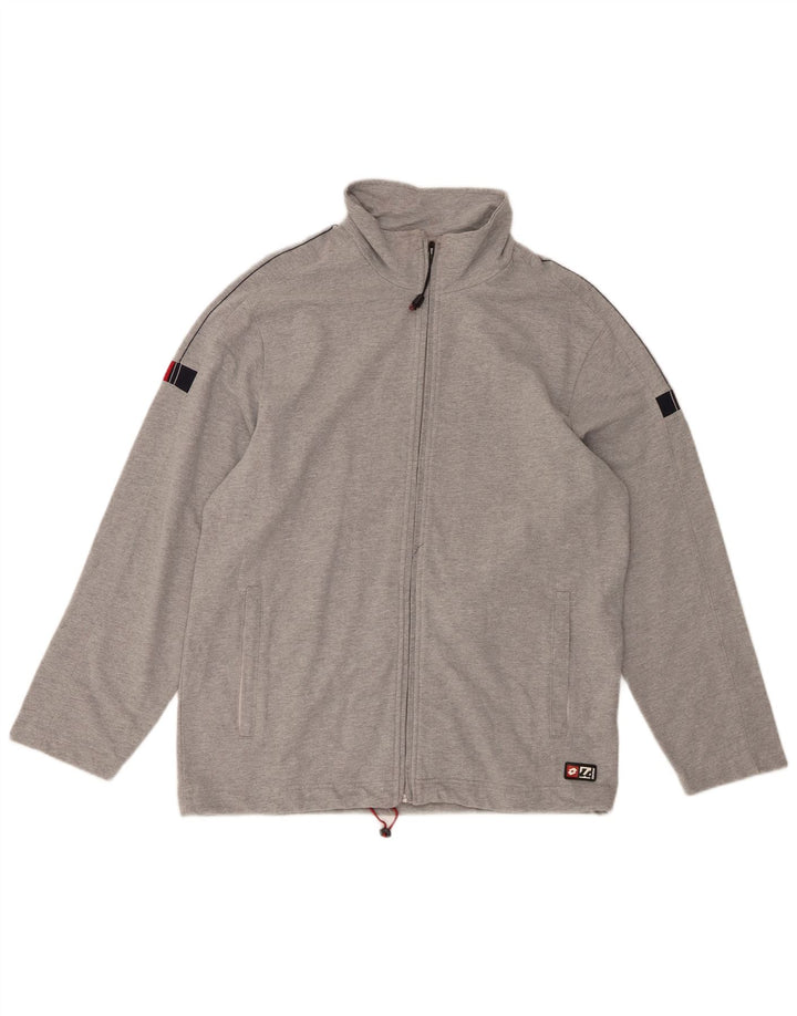 Giacca da tuta da uomo LOTTO grande in cotone grigio