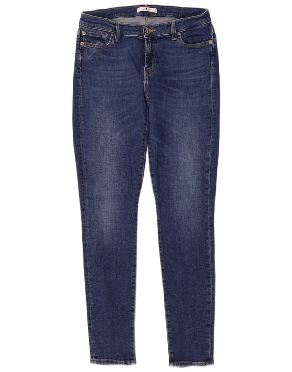 7 For All Mankind Jeans skinny da donna W30 L30 Poliestere blu
