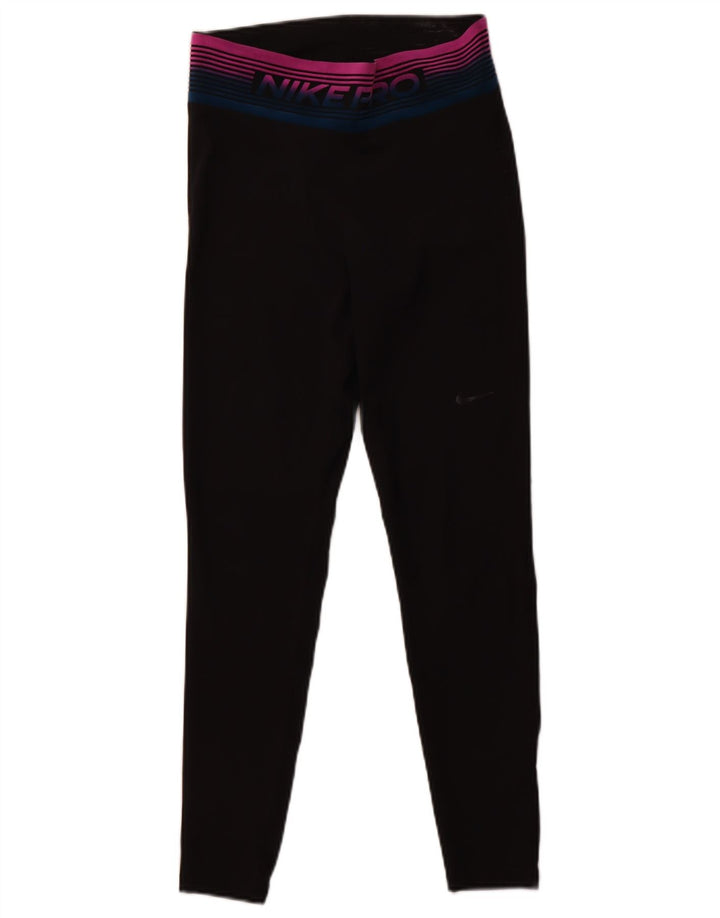 Leggings grafici da donna NIKE UK 12 medio nero poliestere